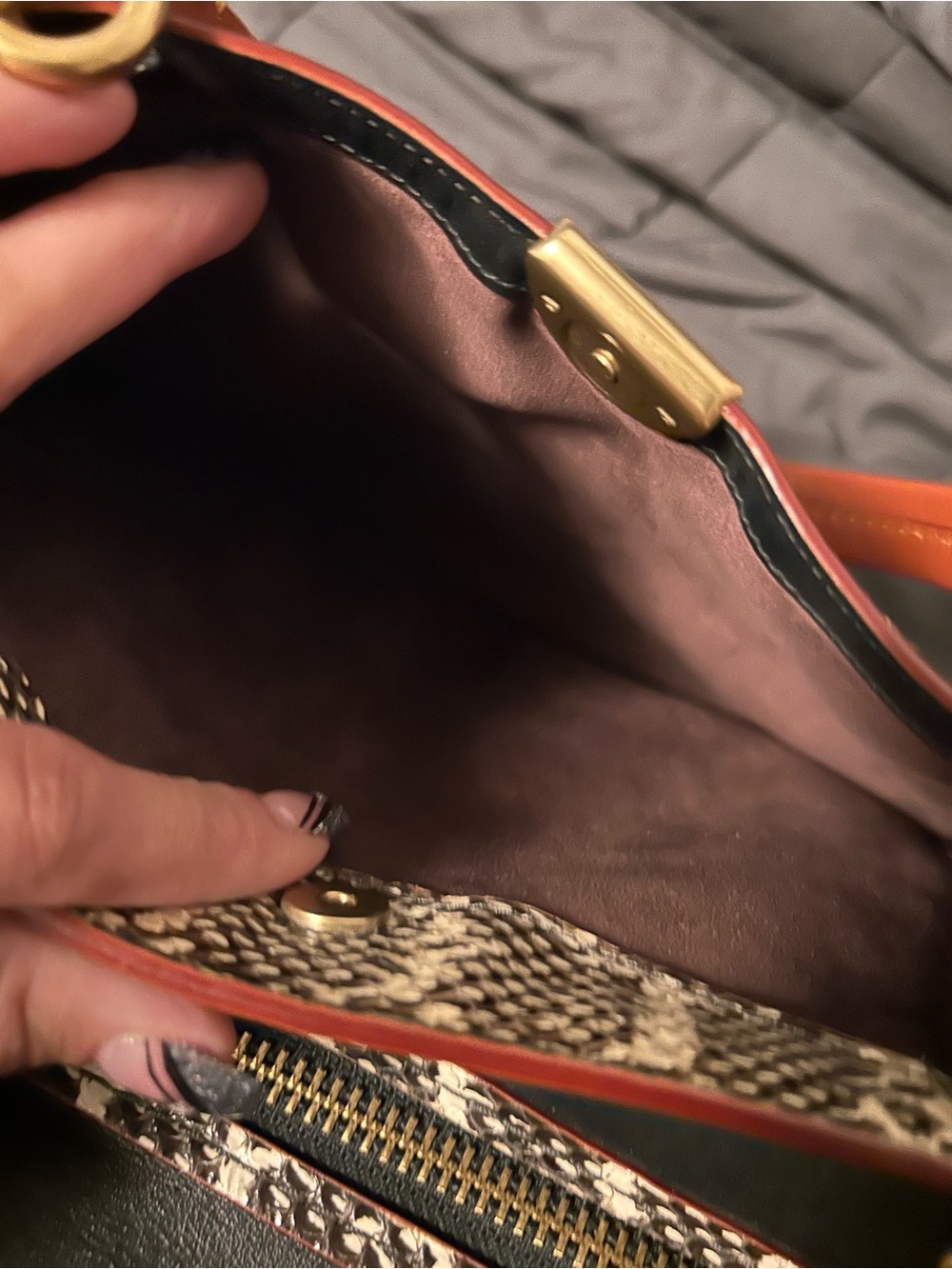 Coach Dreamer 36 With Snakeskin Trim part of rare coach collection - Picture 12 of 13